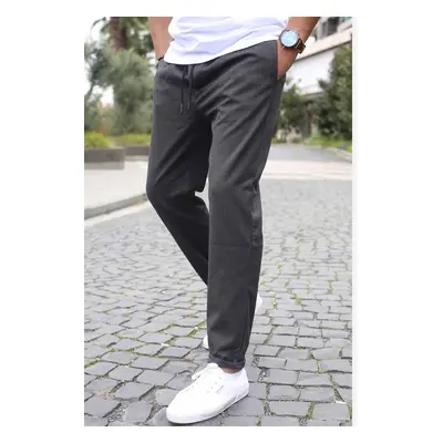 Madmext Anthracite Basic Jogger Trousers