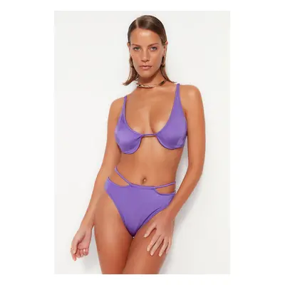 Trendyol Purple Underwire Bikini felső