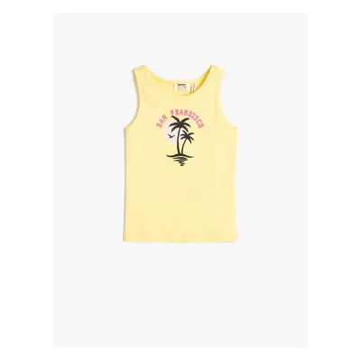 Koton Singlets Sleeveless Printed Cotton with Ribbons