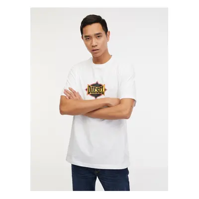 Diesel T-shirt - T-JUST-C13 T-SHIRT white