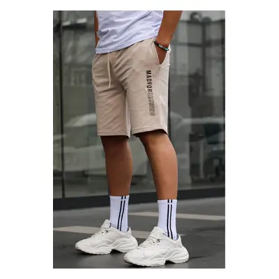 Madmext Beige Capri Shorts