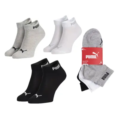 Puma Unisex's 3Pack Socks White/Black/Grey