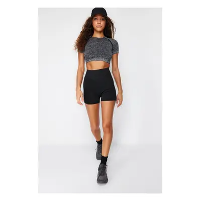 Trendyol Black 2nd Layer with Extra Abdominal Shapewear and Short Knitted Sports Shorts/Short Le