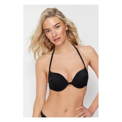 Trendyol Black Balconet Push Up Bikini Top