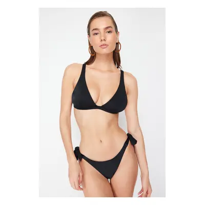 Trendyol Black Triangle Bikini Top