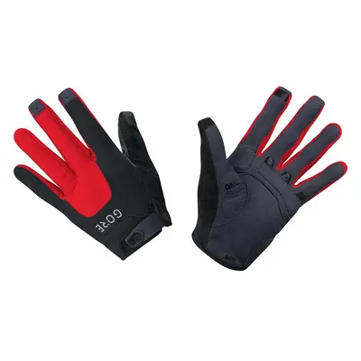 GORE C5 Trail Cycling Gloves - Red and Black