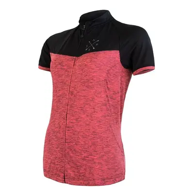 Women's cycling jersey Sensor Cyklo Motion Pink/Black