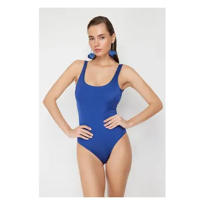 Trendyol Sax Decollete Regular Swimsuit