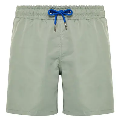 Trendyol Light Khaki Basic Standard Length Swim Shorts