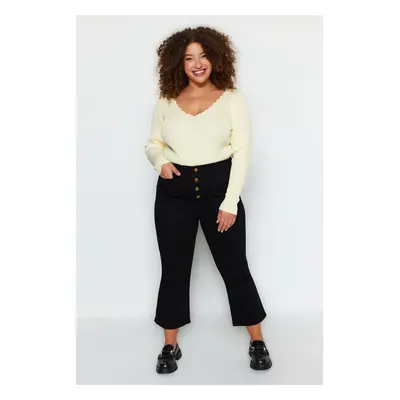 Trendyol Curve fekete Culotte fit farmer