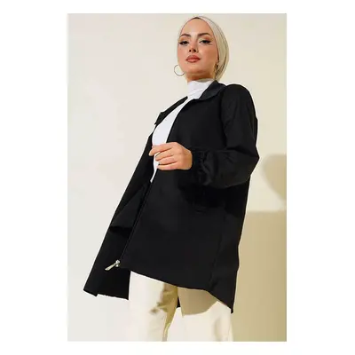 Bigdart Short Pocket Flap Trench Coat - Black