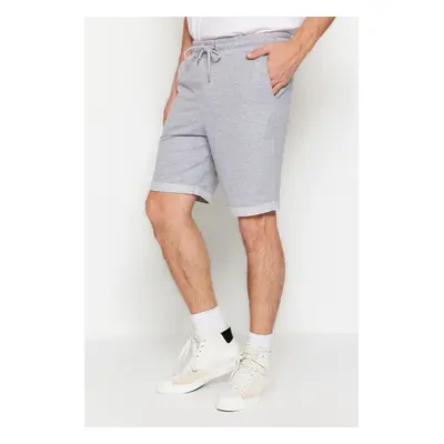 Trendyol Shorts - Gray - Normal Waist