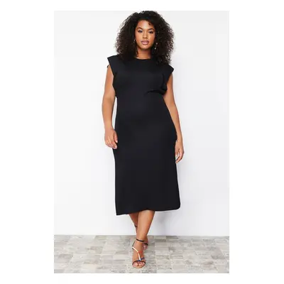 Trendyol Curve Black Midi Knitted Dress