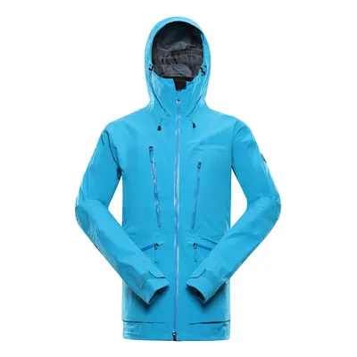 Men's jacket with membrane PTX ALPINE PRO CORT neon atomic blue