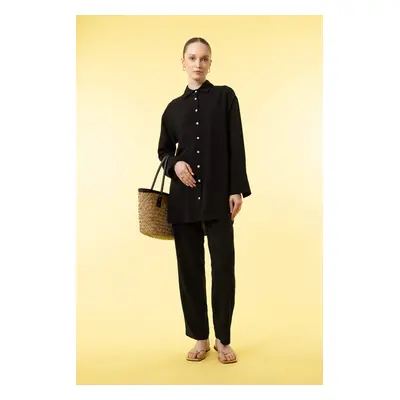 DEFACTO Harem Linen Blend Trousers