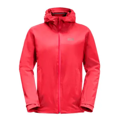 Women's Jacket Jack Wolfskin Pack & Go Shell Tulip Red