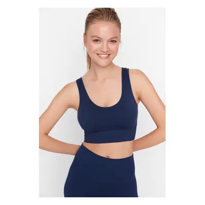 Trendyol Dark Navy Seamless/Seamless Support/Shaping Knitted Sports Bra