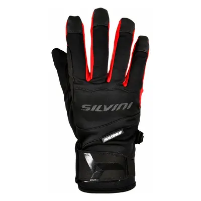 Cycling gloves Silvini Fusaro black-red