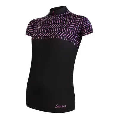 Women's cycling jersey Sensor Cyklo Wave Black