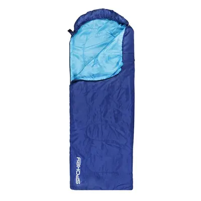 Spokey MONSOON Sleeping bag mumie/blanket, blue, right fastening