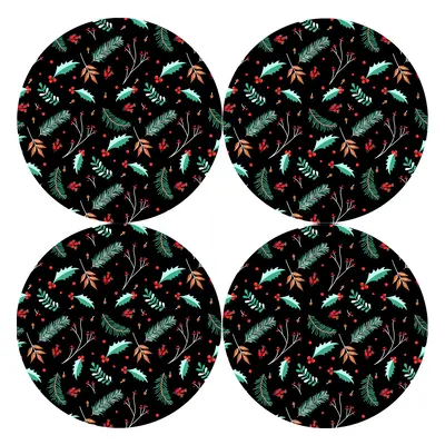 Bertoni Home Unisex's Round Table Pads Set Ostrokrzew