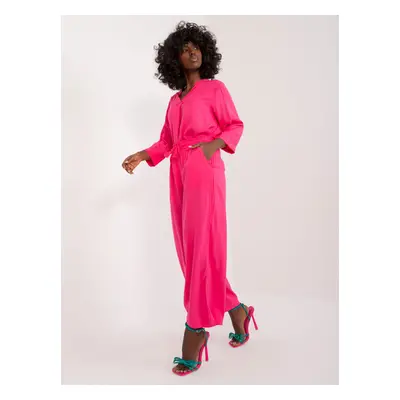 Fuchsia summer women's wide trousers SUBLEVEL