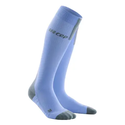 Women's compression knee-high socks CEP 3.0 Sky/Grey