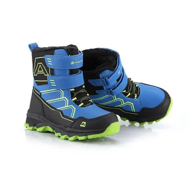 Kids winter shoes with ptx membrane ALPINE PRO MOCO electric blue lemonade