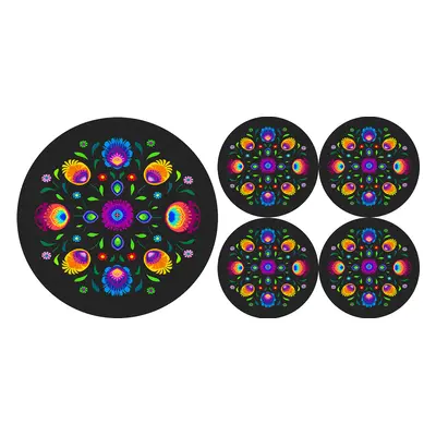 Bertoni Home Unisex's 1+4 Round Table Pads Set Oberek