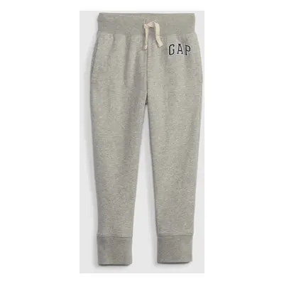 GAP Grey boys' sweatpants french terry logo