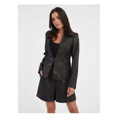 Orsay Black Women's Patterned Blazer - Women's