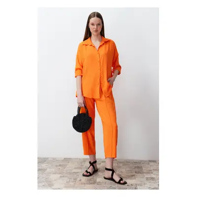 Trendyol Orange Woven Two Piece Set