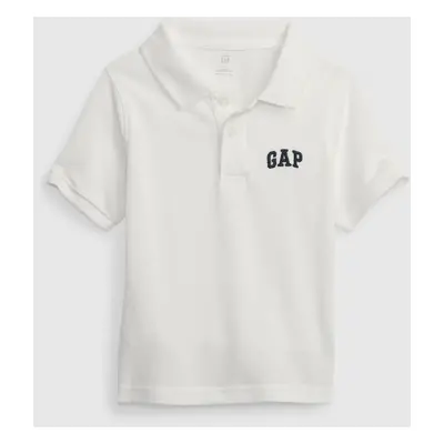 White Boys' Polo Shirt Pipe GAP