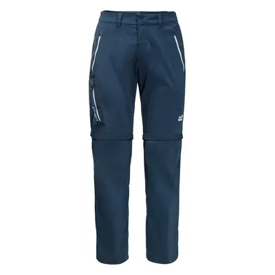 Men's Jack Wolfskin Overland Zip Away Thunder Trousers Blue