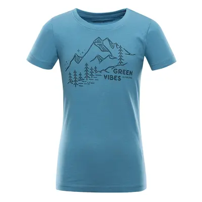 Children's T-shirt made of organic cotton ALPINE PRO NATURO blue