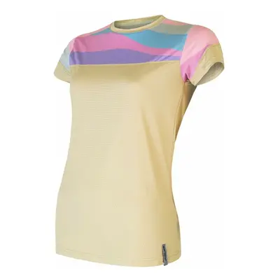 Women's T-shirt Sensor Coolmax Impress Sand/Stripes