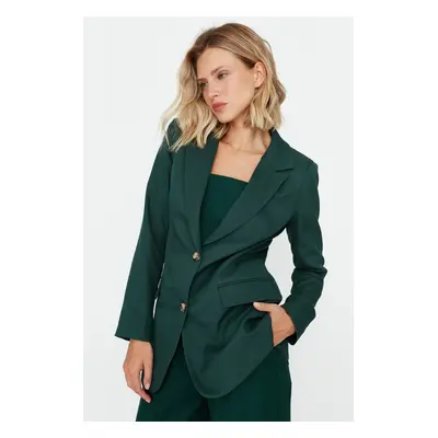 Trendyol Green Woven Lined Blazer Jacket