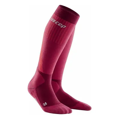 Women's Winter Compression Knee-High Socks CEP Red