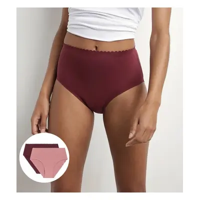 DIM BODY TOUCH HIGHWAIST BRIEF - Women's panties 2pcs - purple - light pink