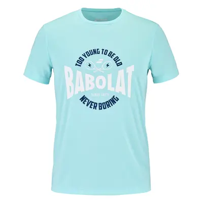 Pánské tričko Babolat Exercise Graphic Tee Men Angel Blue