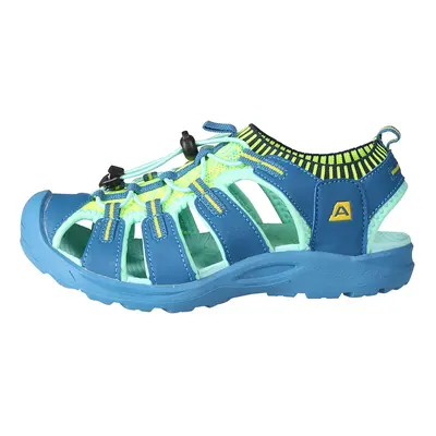 Children's summer shoes ALPINE PRO MERBO electric blue lemonade