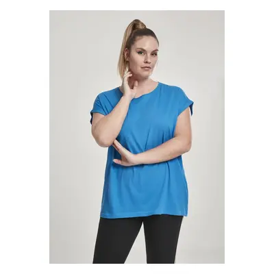 Women's T-shirt with extended shoulder hawaiianblue