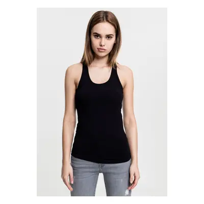 Women's jersey black tank top