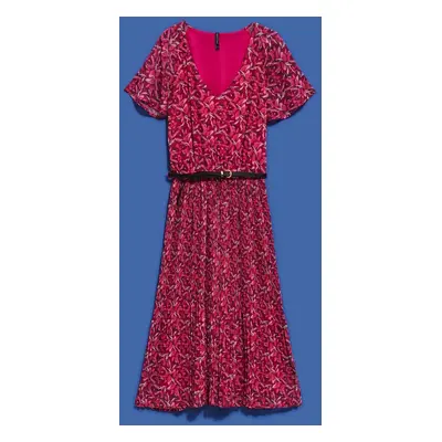 WOMEN'S DRESS L-SU-4032 STRAWBERRY