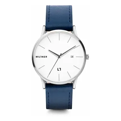 Men's Watch with Blue Millner Rodney Leather Belt