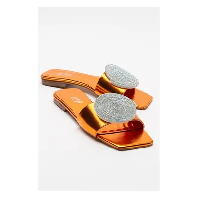 LuviShoes KLAP Orange Stone Women's Slippers