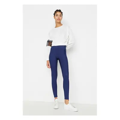 Trendyol Navy Blue Recovery teljes hosszúságú kötött sportleggings