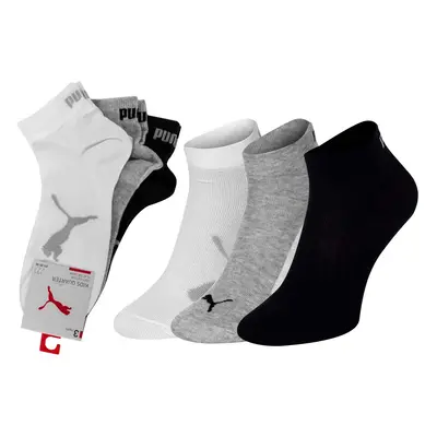 Puma Unisex's Socks 3Pack Grey/Black/White