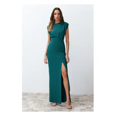 Trendyol Oil Padded Woven Long Elegant Evening Dress