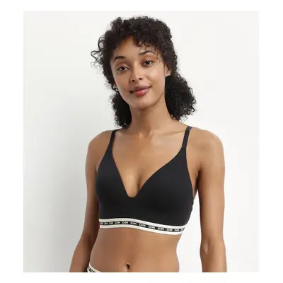 DIM ICONS PADDED TRIANGLE BRA - Women's boneless reinforced bra - black